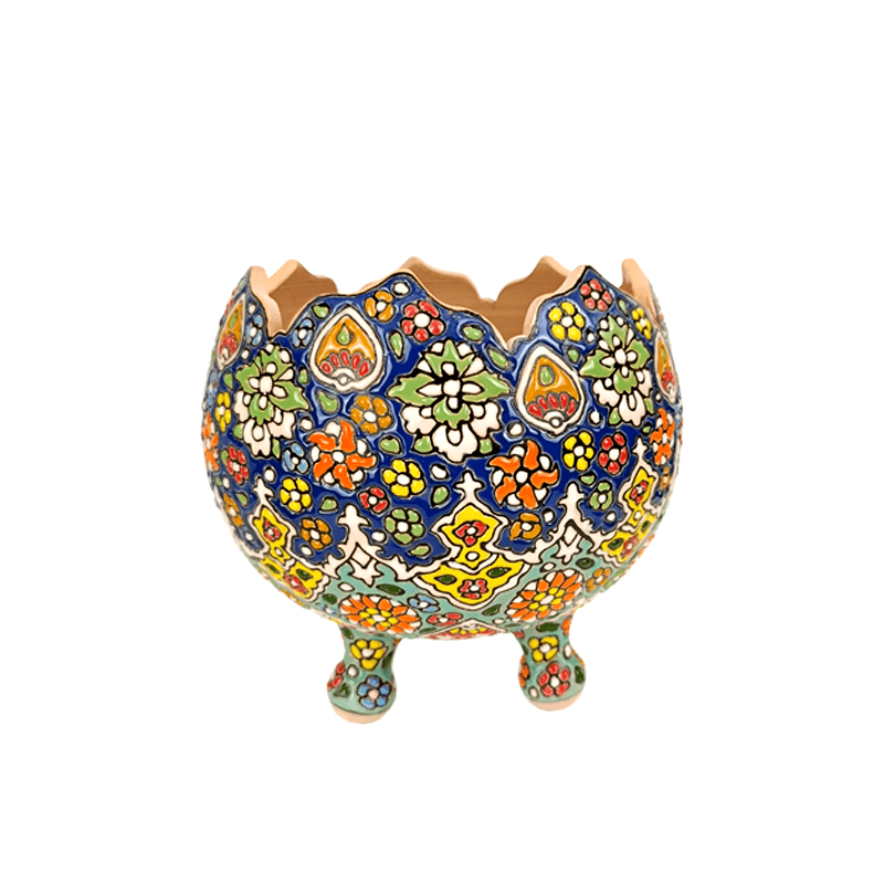 میوه خوری سه پایه بزرگ مینا