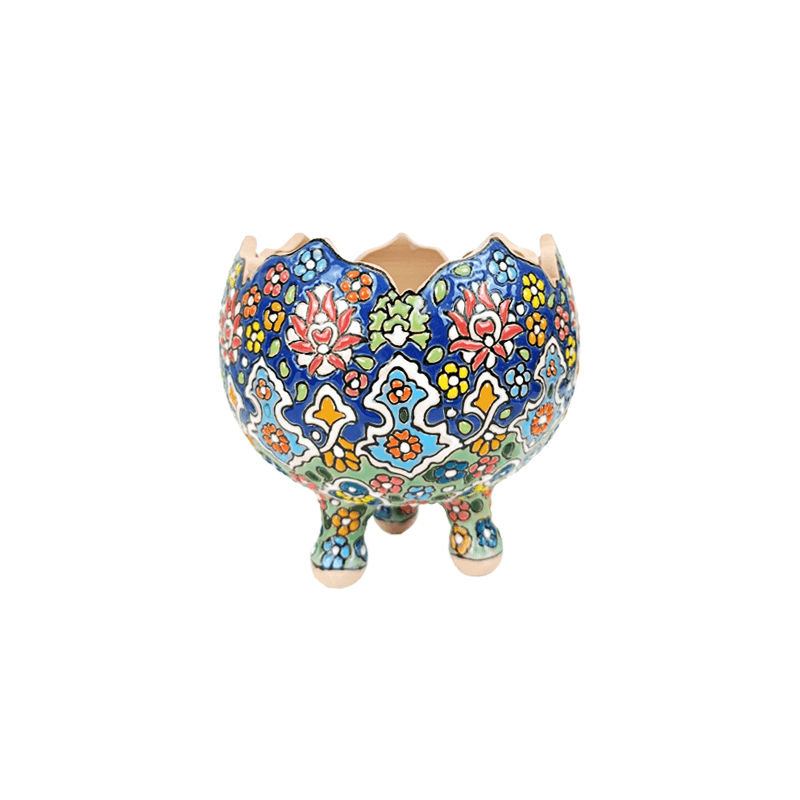 میوه خوری سه پایه کوچک مینا