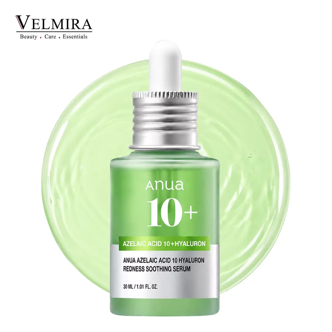 سرم تسکین‌دهنده و ضد قرمزی آزلائیک اسید ۱۰٪ و هیالورون آنوا Anua مدل Azelaic Acid 10 + Hyaluron Redness Soothing