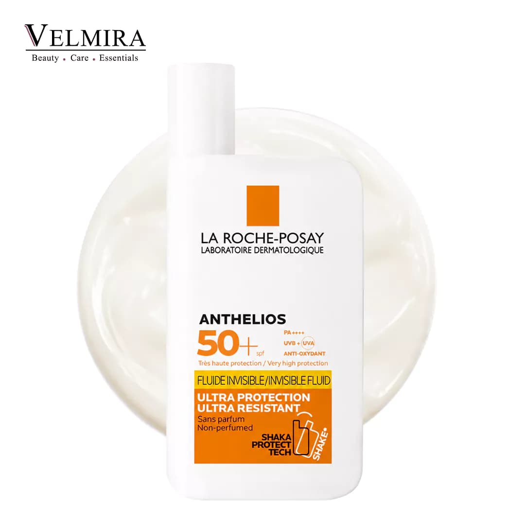ضد آفتاب فلوئید کنترل‌کننده چربی پوست چرب لاروش پوزای La Roche-Posay مدل +Anthelios UVMune 400 Oil Control SPF50 حجم ۵۰ میلی‌لیتر