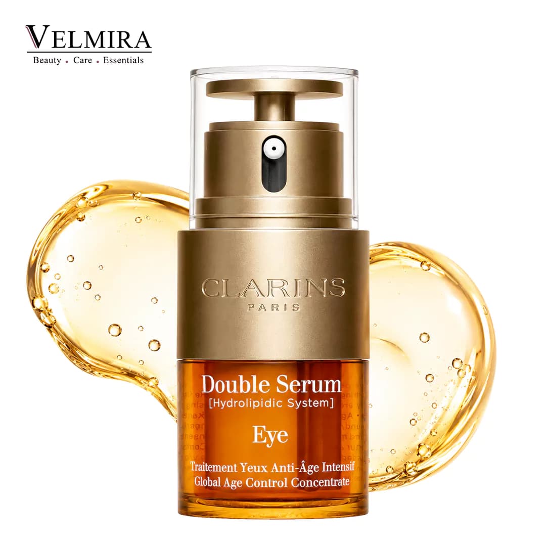 دابل سرم دور چشم جوانساز کلارنس (Clarins) Double Serum Eye حجم ۲۰ میلی‌لیتر