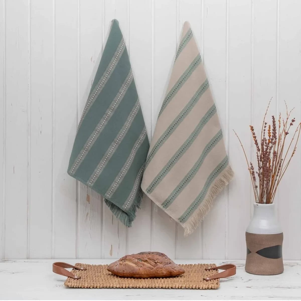 حوله آشپزخانه 2تکه Neva برند ecocotton سایز 70*50 — تصویر ۵