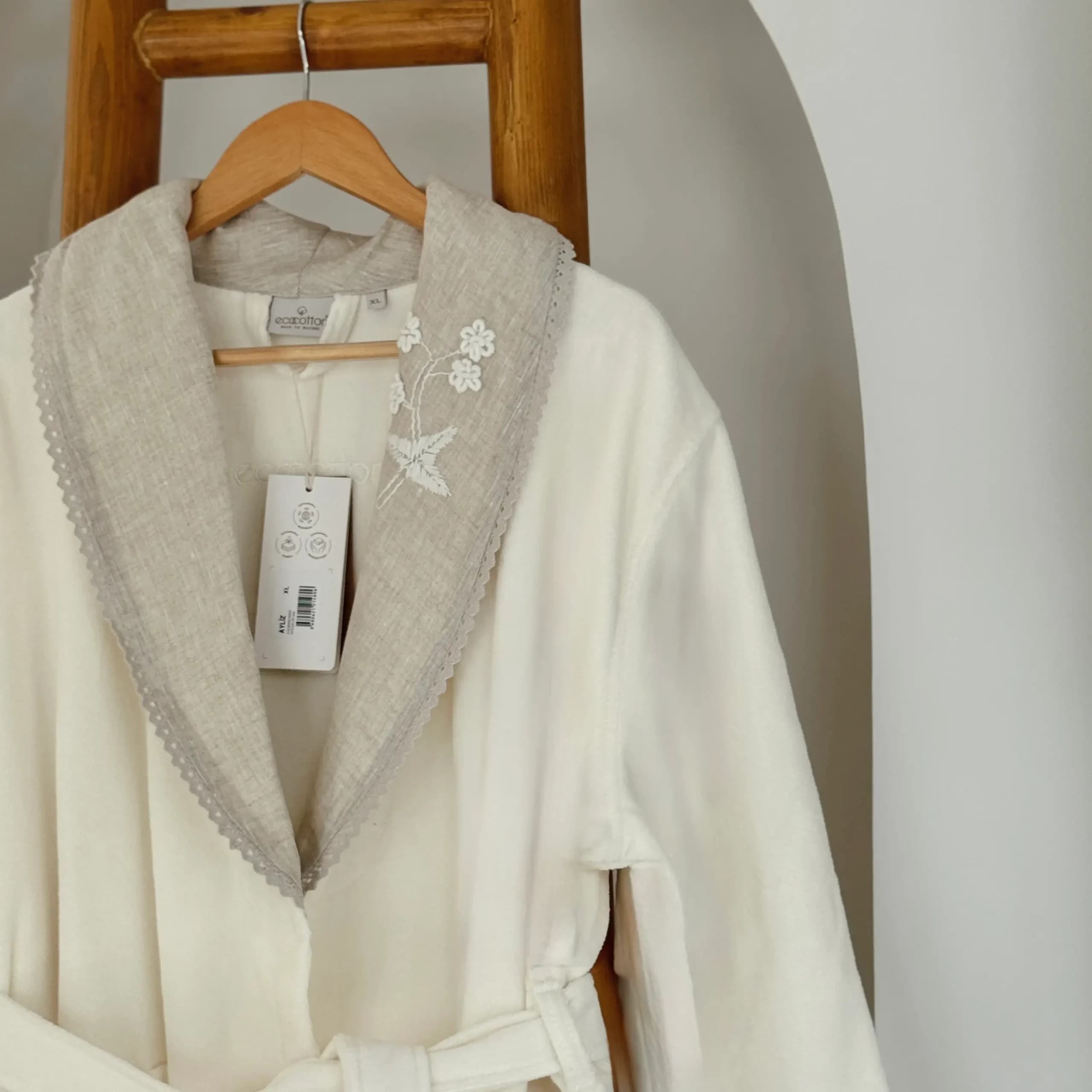 ست حوله تن پوش 4 تکه زنانه برند ecocotton مدل Ayliz — تصویر ۸