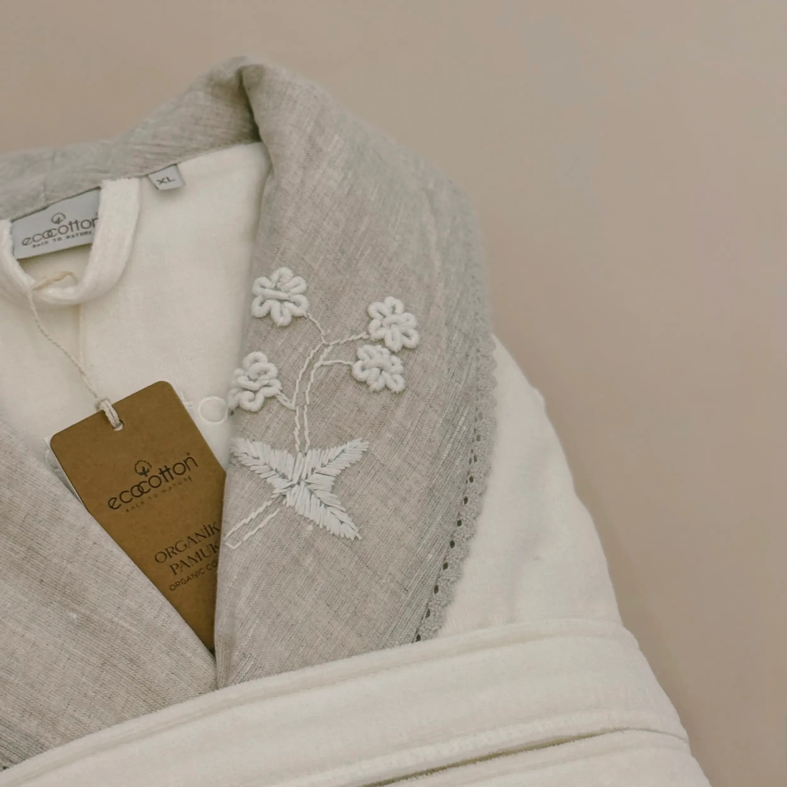 ست حوله تن پوش 4 تکه زنانه برند ecocotton مدل Ayliz — تصویر ۳