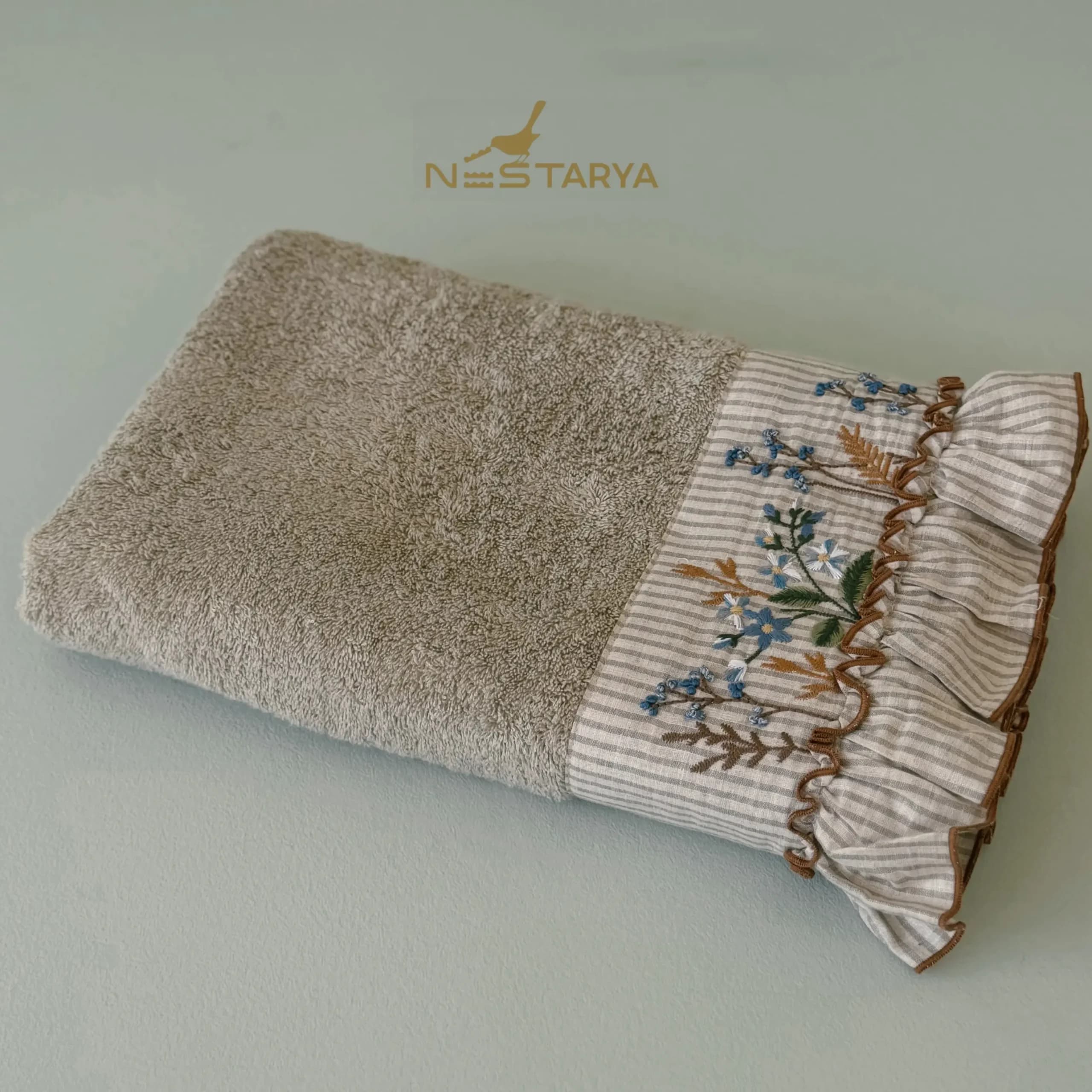 حوله حمام Latifa Kadin برند ecocotton سایز 150*80 — تصویر ۲