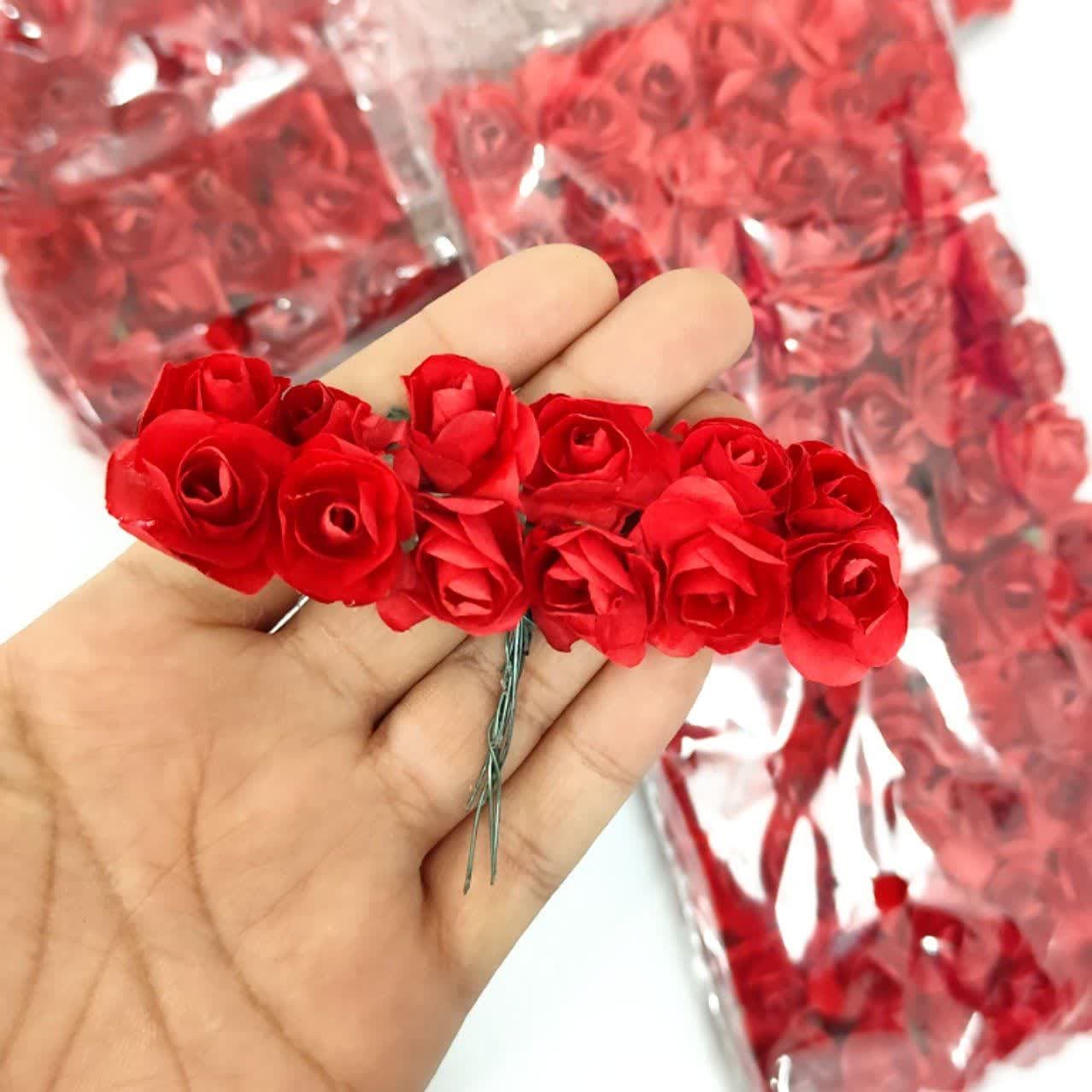 گل کاغذی قرمز (بسته ۱۴۴ عددی)
