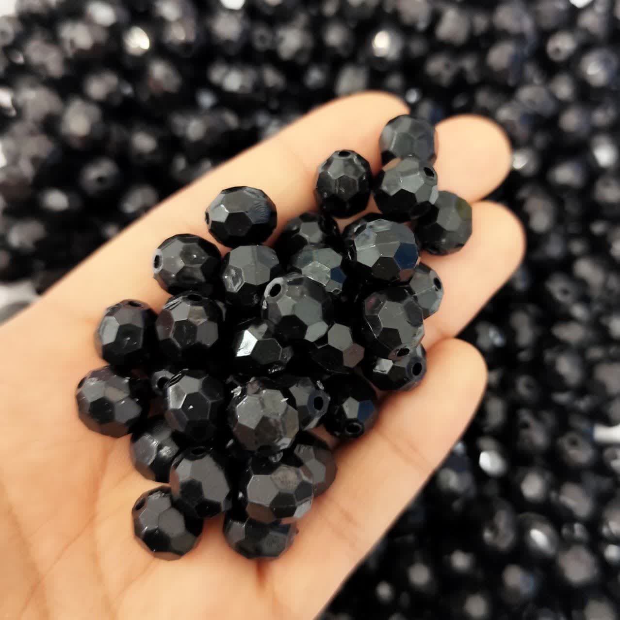 مهره رنگی ایرانی زنبوری مشکی سایز 10میل(100گرمی) — تصویر ۲