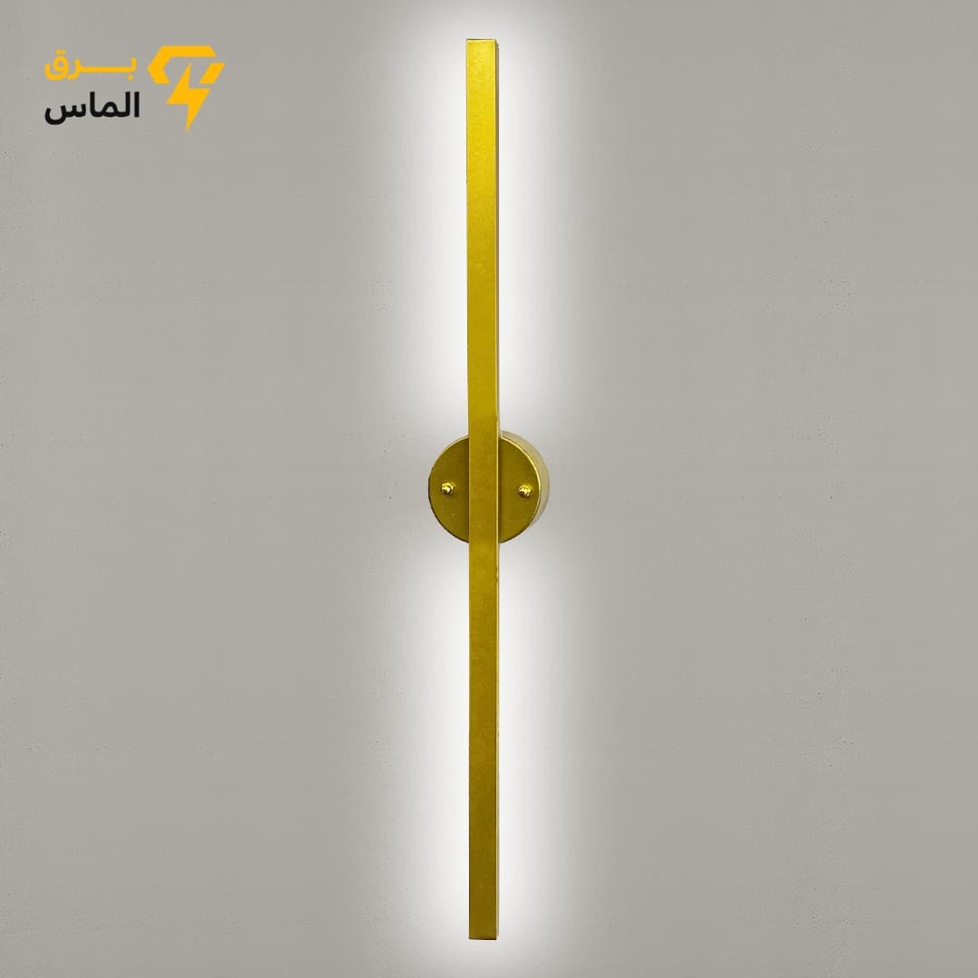 دیوارکوب خطی مدرن کد W1061 طلایی / نور نچرال / 100 سانتی / آلومینیوم دایکاست / طلایی الکترواستاتیک وارداتی / ضمانت 2 ساله معتبر — تصویر ۲