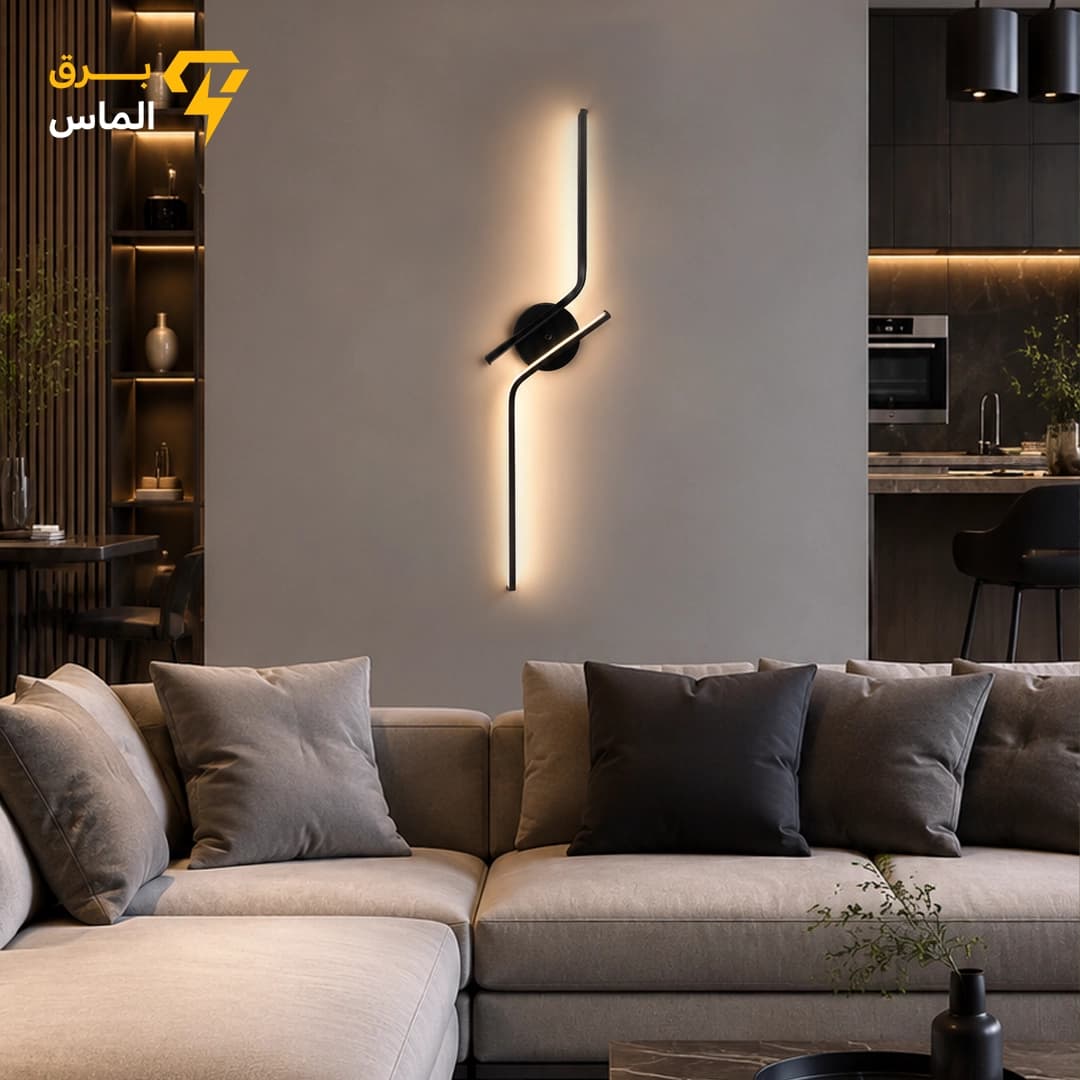 چراغ دیواری مدرن آرشید طرح مسگری/ آلومینیوم دایکاست / مشکی الکترواستاتیک وارداتی / ضمانت بازگشت وجه