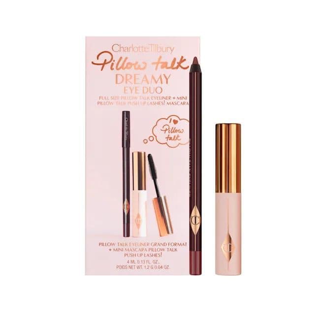 ست ریمل 4 ml و مداد چشم فولسایز شارلوت تیلبری | Charlotte Tilbury Pillow Talk Push Up and Define Iconic Eye Kit