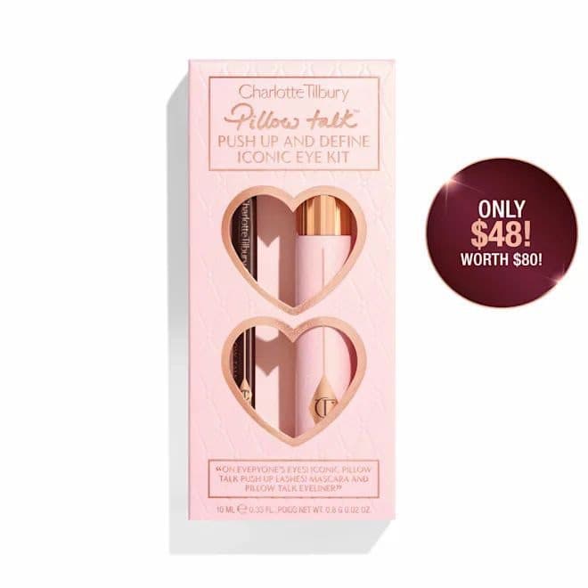ست ریمل و مداد چشم شارلوت تیلبری | Charlotte Tilbury Pillow Talk Push Up and Define Iconic Eye Kit