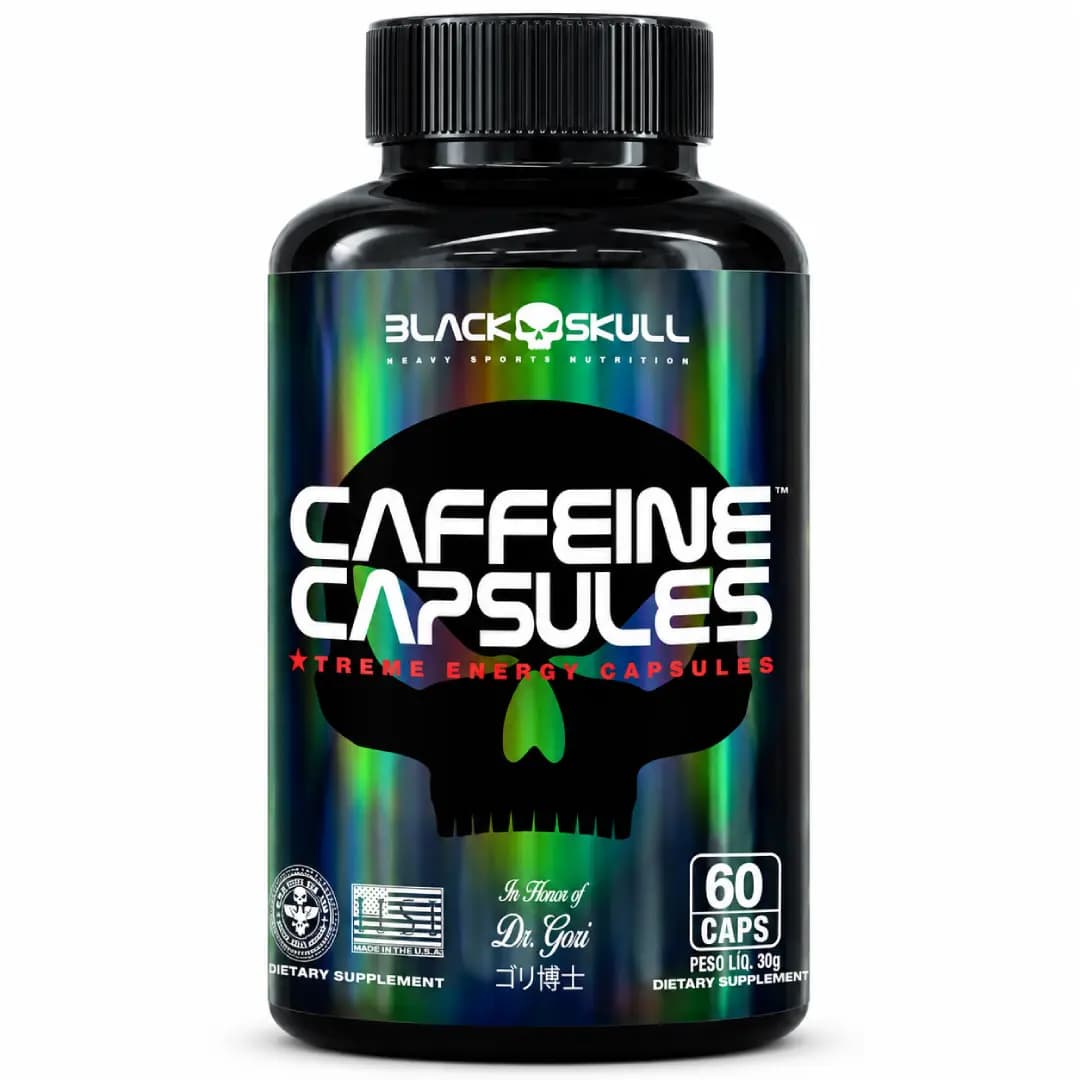 کافئین Caffeine Capsules بلک اسکال ۶۰ کپسول
