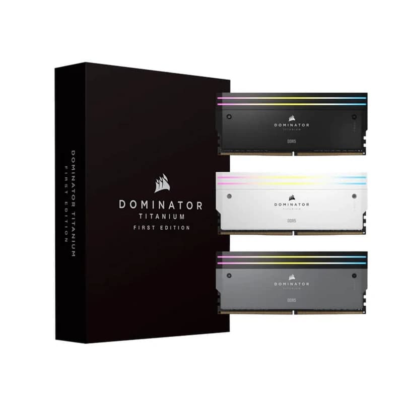 رم DDR5 کورسیر مدل DOMINATOR TITANIUM BLACK فرکانس 6600 مگاهرتز CL32 ظرفیت 64 گیگابایت (32GBx2) — تصویر ۷