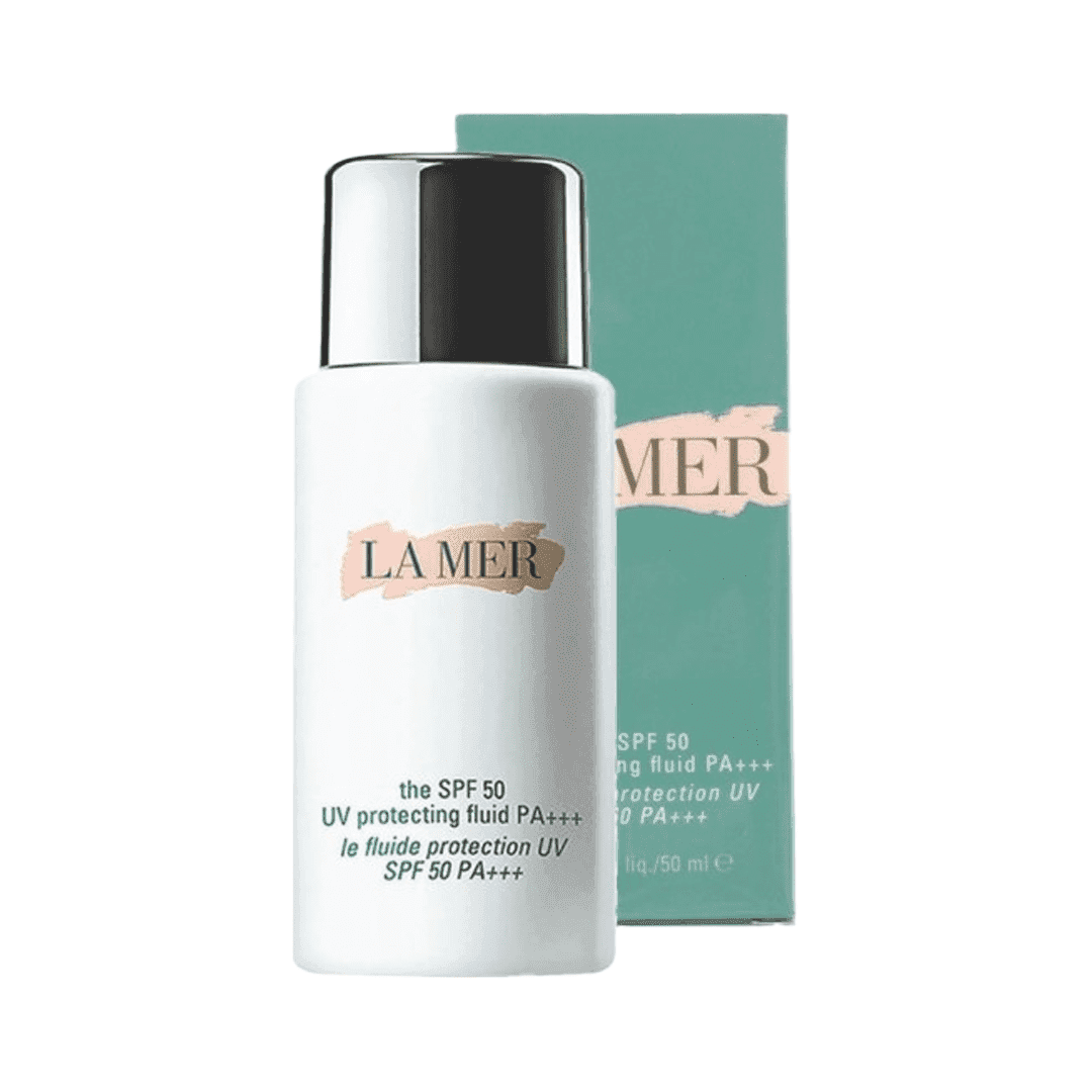 ضد آفتاب جوانساز لامر؛ محافظتی لوکس از صورت حجم 50 میل +++La Mer SPF 50 UV Protecting Fluid PA