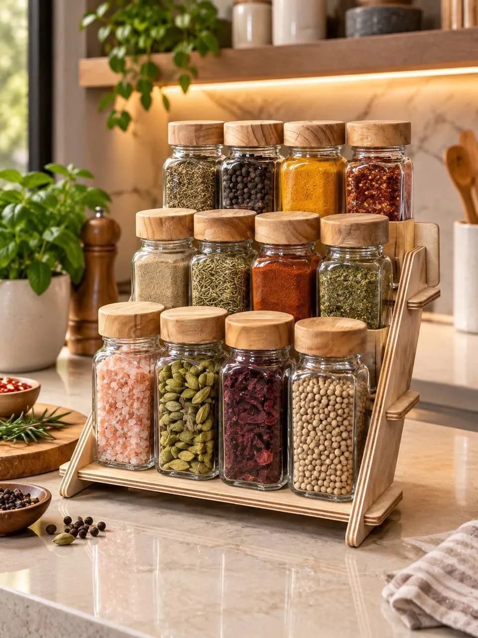 ست 12 عددی جا ادویه دو حالته مکارتی