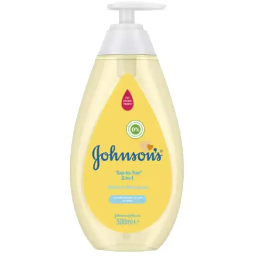 شامپو سر و بدن جانسون کودک Johnson’s Baby Top to Toe Wash 2-in-1, 500ml — تصویر ۳