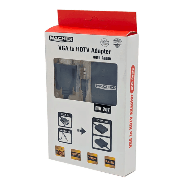 تبدیل VGA به HDMI مچر MACHER مدل MR-207 — تصویر ۲