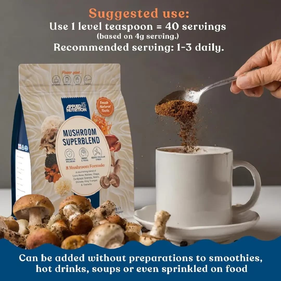 مکمل قارچ اپلاید Applied Mushroom Superblend — تصویر ۳