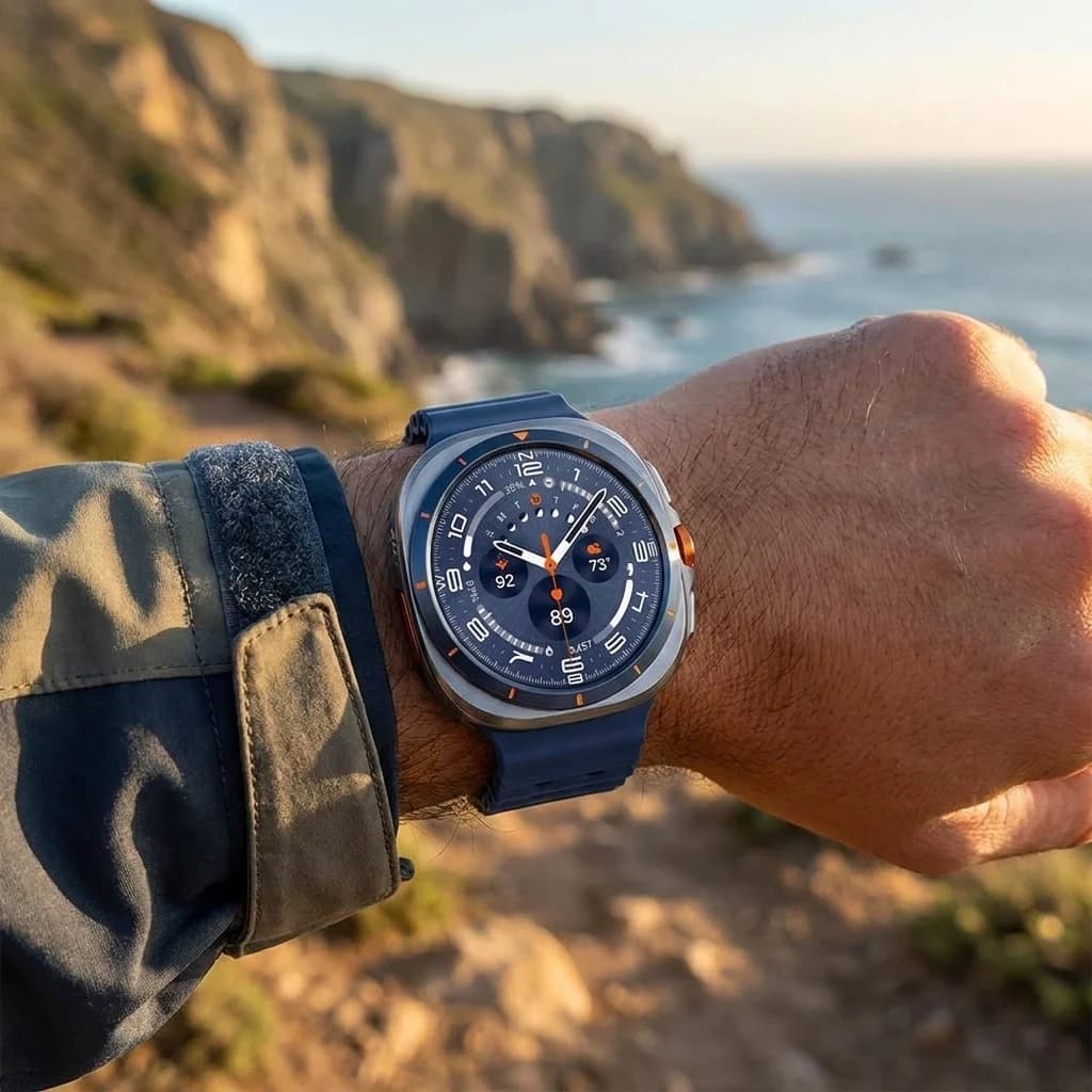ساعت هوشمند ۴۷ میلیمتری سامسونگ مدل Galaxy Watch Ultra 2025 با بند مارین — تصویر ۲