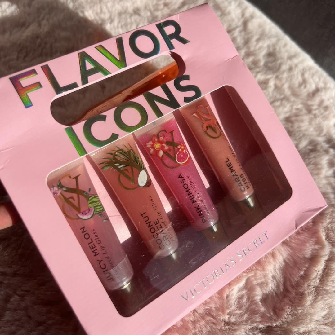 کیت ۴ تایی لیپ گلاس ویکتوریا سکرت Victoria’s Secret Flavor Icons