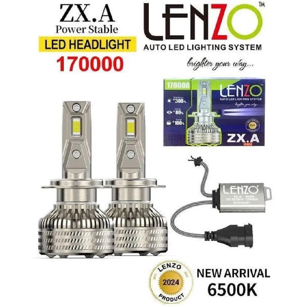لامپ هدلایت خودرو لنزو مدل ZXA 6000K پایه H7 بسته دو عددی — تصویر ۸