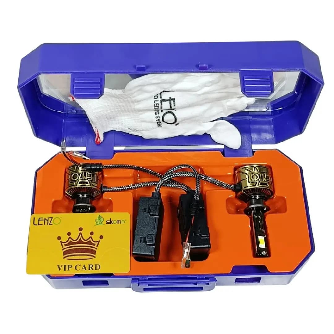 هدلایت خودرو لنزو LENZO مدل V125 Pro Max پایه H1 توان ۱۶۵ وات — تصویر ۸
