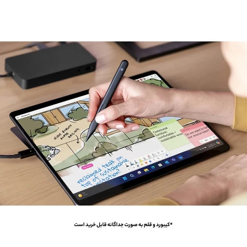 تبلت ۱۳ اینچی مایکروسافت مدل Surface Pro با پردازنده Core Ultra 7 و رم ۶۴ گیگابایت — تصویر ۷