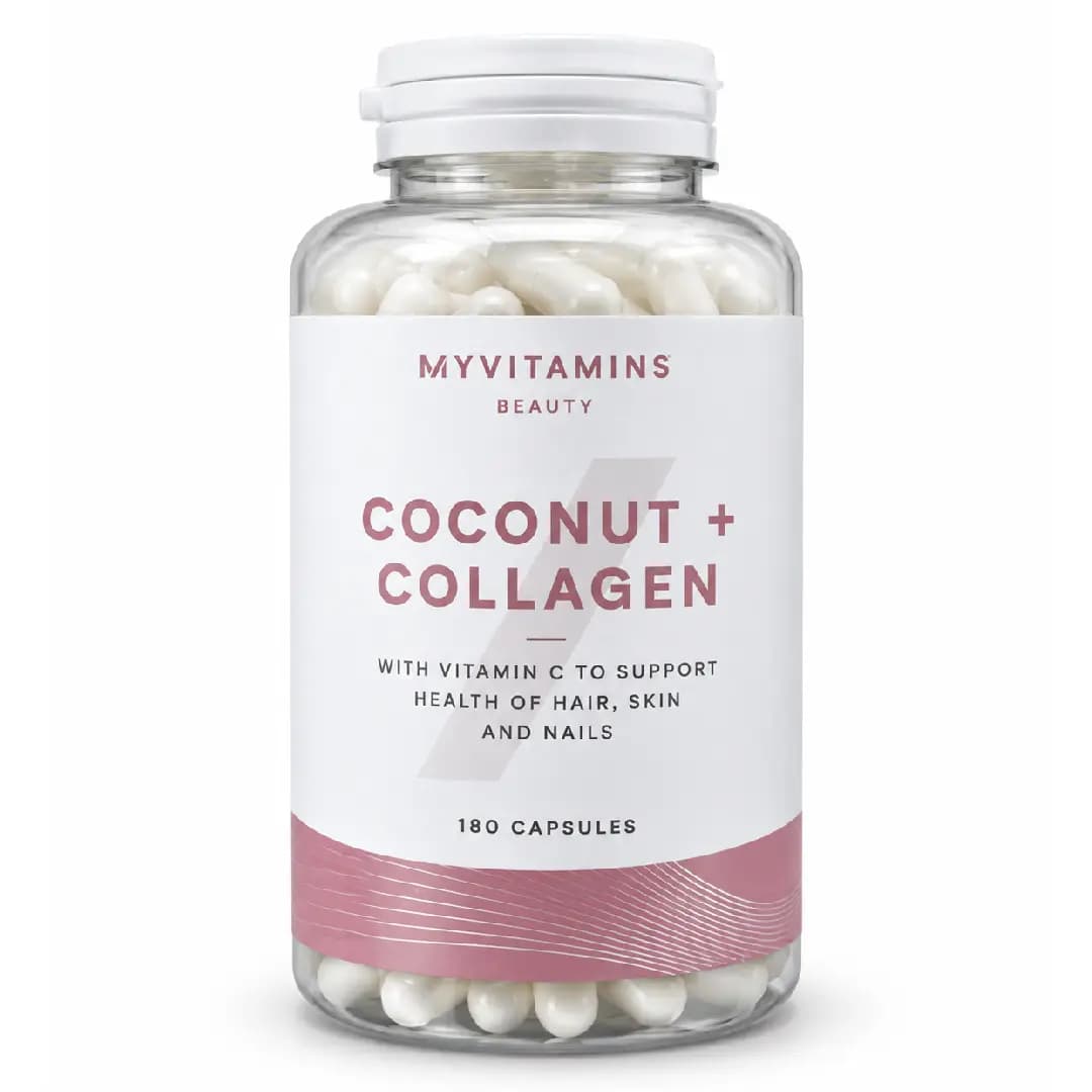 کپسول کوکونات و کلاژن مای‌ویتامینز Myvitamins Coconut & Collagen بسته ۱۸۰ عددی
