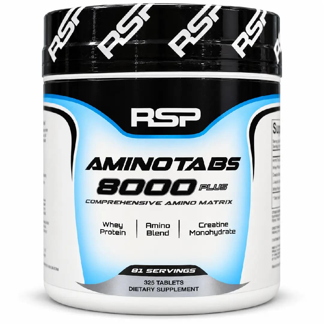 آمینو ۸۰۰۰ پلاس RSP Nutrition AminoTabs 8000 Plus بسته ۳۲۵ عددی