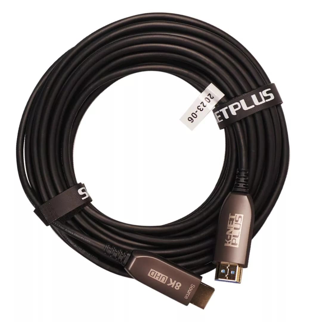 کابل 2.1 HDMI فیبر نوری کی نت پلاس 25 متری KP-A160 — تصویر ۲