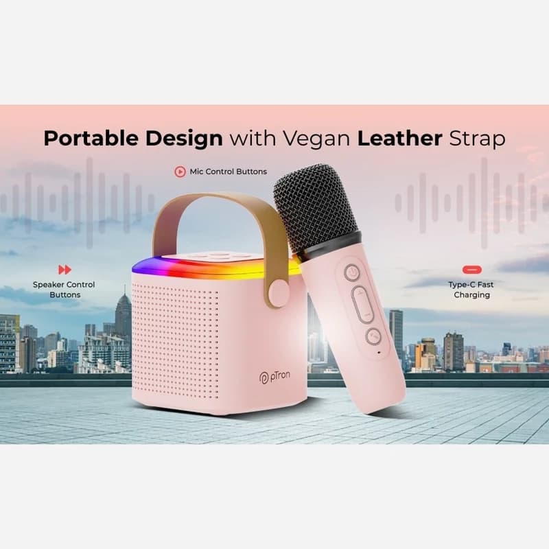 اسپیکر اورجینال بلوتوثی کارائوکه با 2 میکروفن وایرلس ( قابلیت تغییر صدا و …) مدل Y1 — تصویر ۷