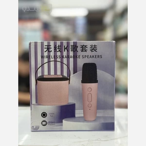اسپیکر اورجینال بلوتوثی کارائوکه با 2 میکروفن وایرلس ( قابلیت تغییر صدا و …) مدل Y1 — تصویر ۶