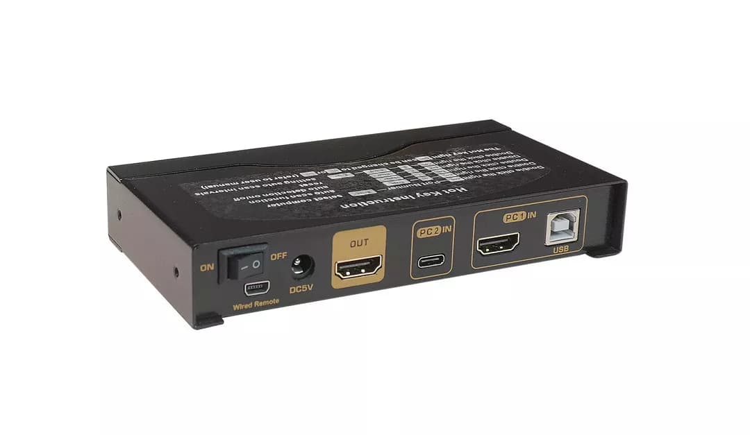 کی وی ام سوییچ 2 پورت Type C و HDMI کی نت پلاس KP-CH622