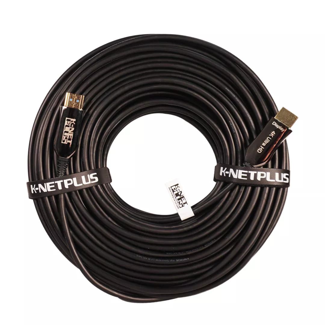 کابل 2.0 HDMI فیبر نوری کی نت پلاس 50 متری KP-A147 — تصویر ۴