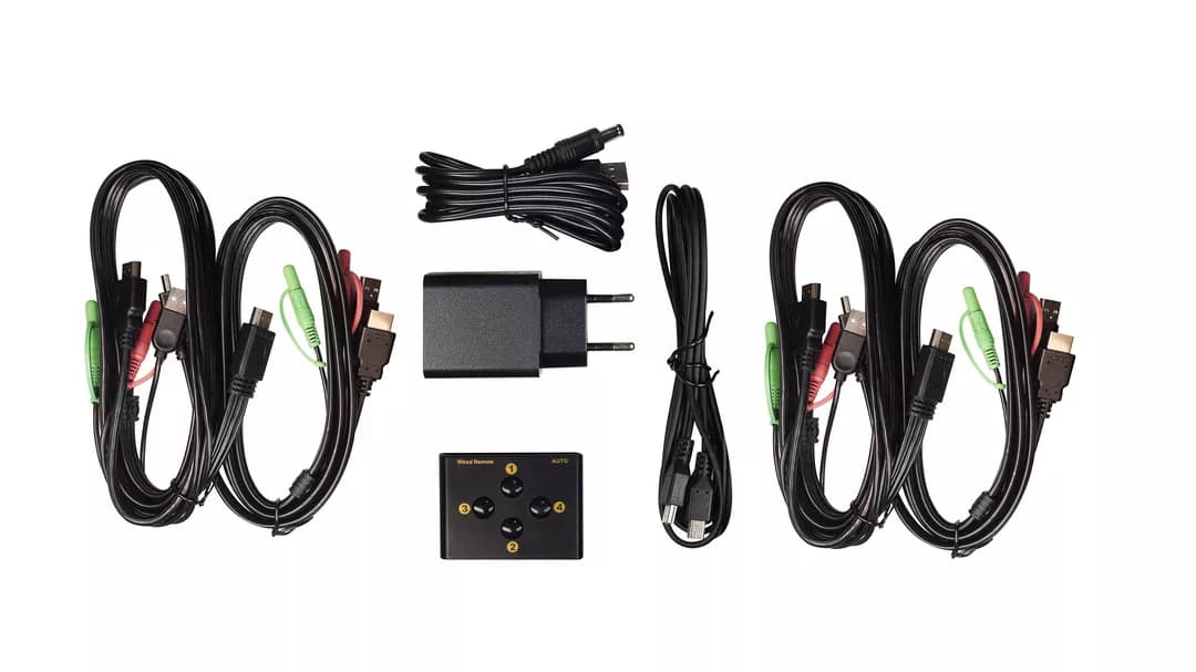 کی وی ام سوییچ 4 پورت HDMI کی نت پلاس KP-H624 — تصویر ۳