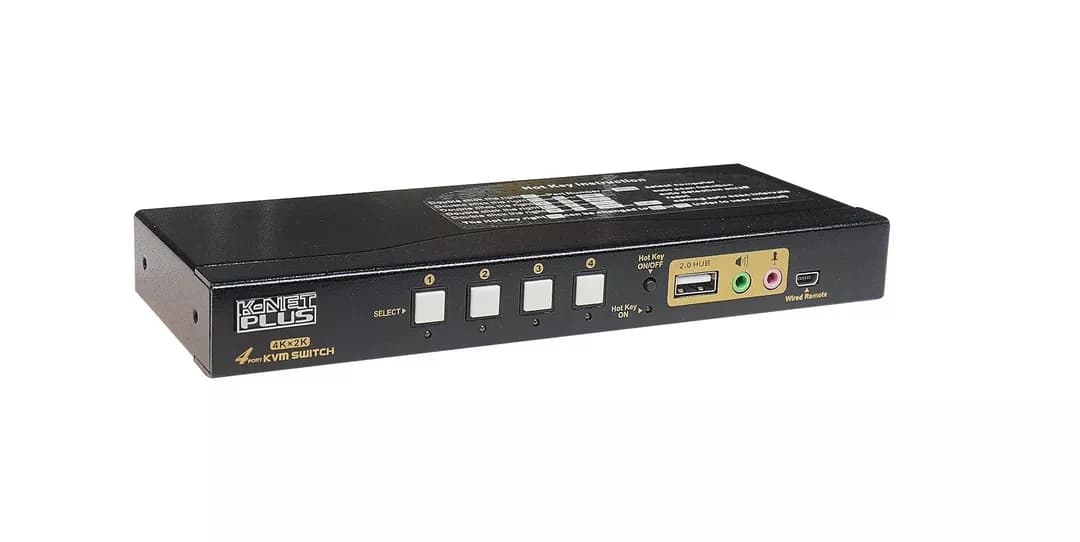کی وی ام سوییچ 4 پورت HDMI کی نت پلاس KP-H624