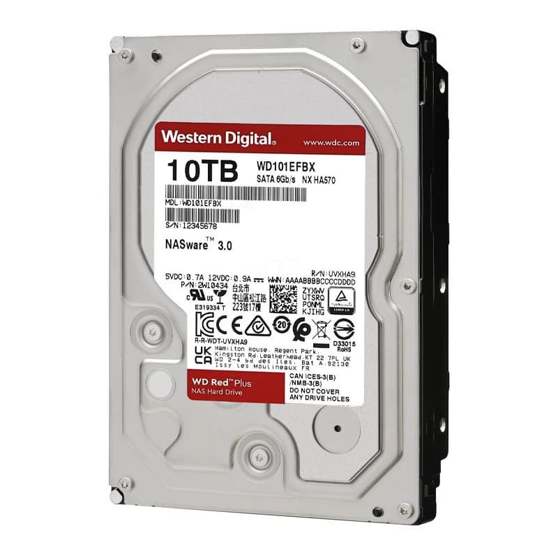هارد وسترن دیجیتال مدل Red Plus WD101EFBX ظرفیت 10 ترابایت — تصویر ۲