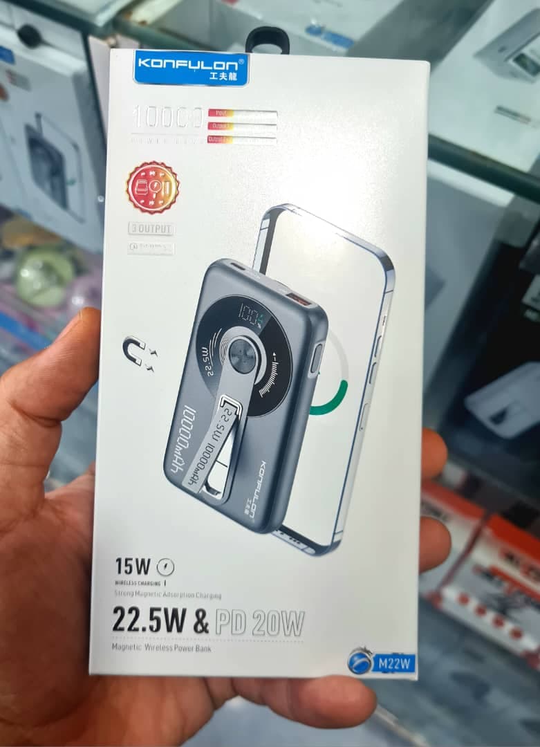 پاور بانک اورجینال مک سیف مگنتی کانفلون مدل 10000mAh مدل M22W با ضمانت — تصویر ۴