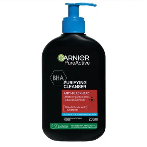 ژل شستشو صورت گارنیر مدل Pure Active Charcoal مناسب برای پوست های چرب و مختلط حجم 250 میلی لیتر