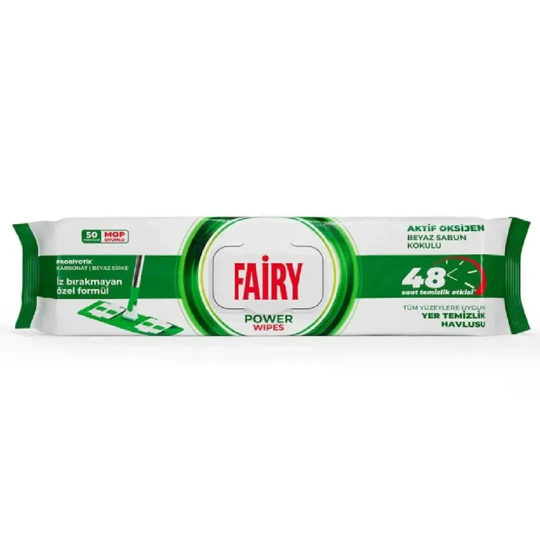 دستمال مرطوب مخصوص تی فیری بسته 50 عددی رایحه Power