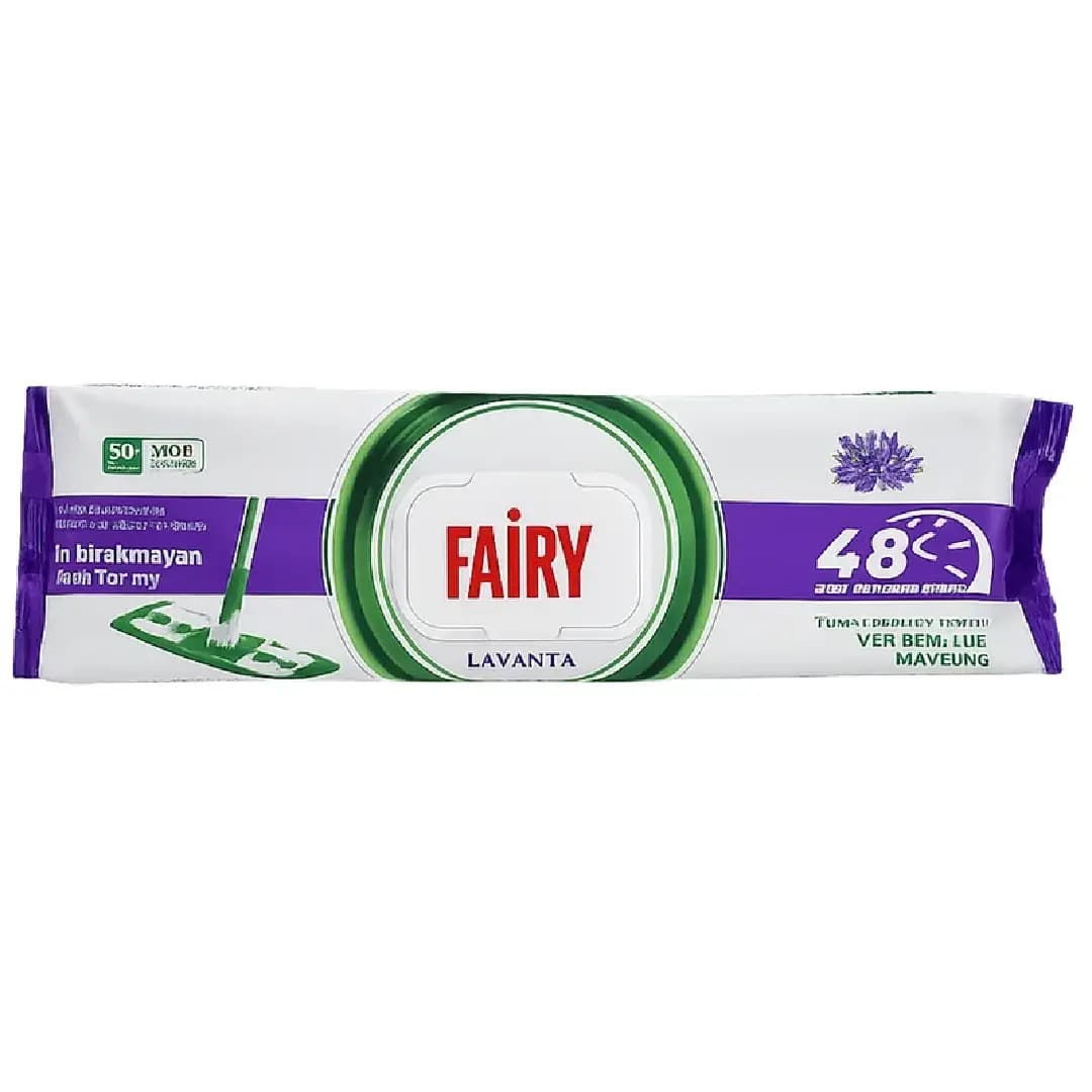 دستمال مرطوب مخصوص تی فیری بسته ۵۰ عددی رایحه Lavanta