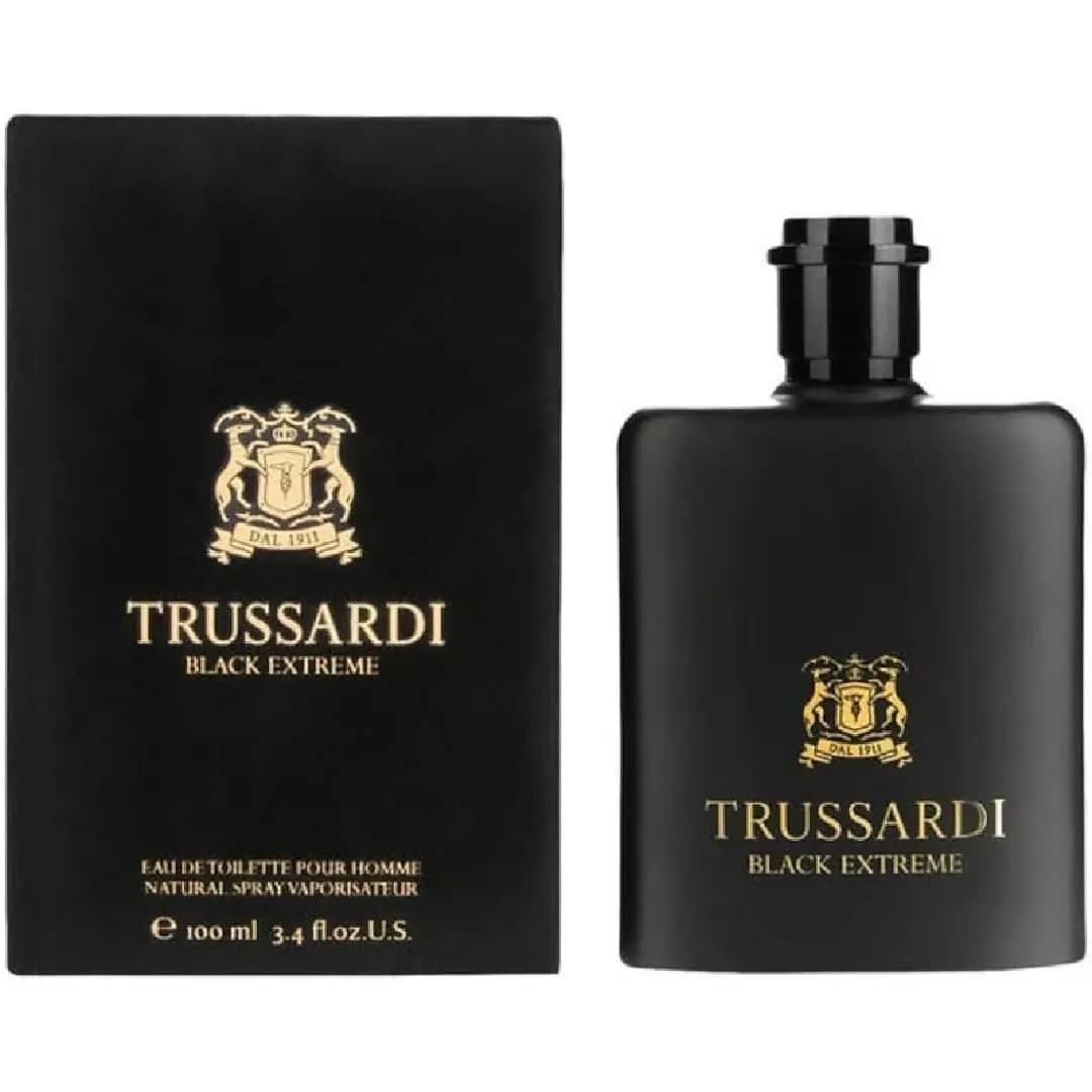 ادو تویلت مردانه تروساردی بلک اکستریم Trussardi Black Extreme حجم ۱۰۰ میلی‌لیتر اصل — تصویر ۳