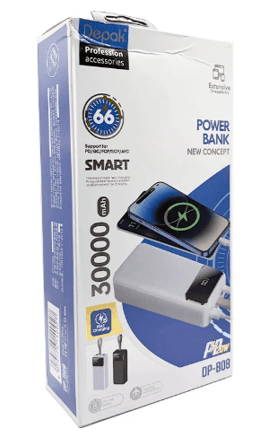 پاوربانک دیپک با ظرفیت 30000 MAH مدل DEPAK DP-B08