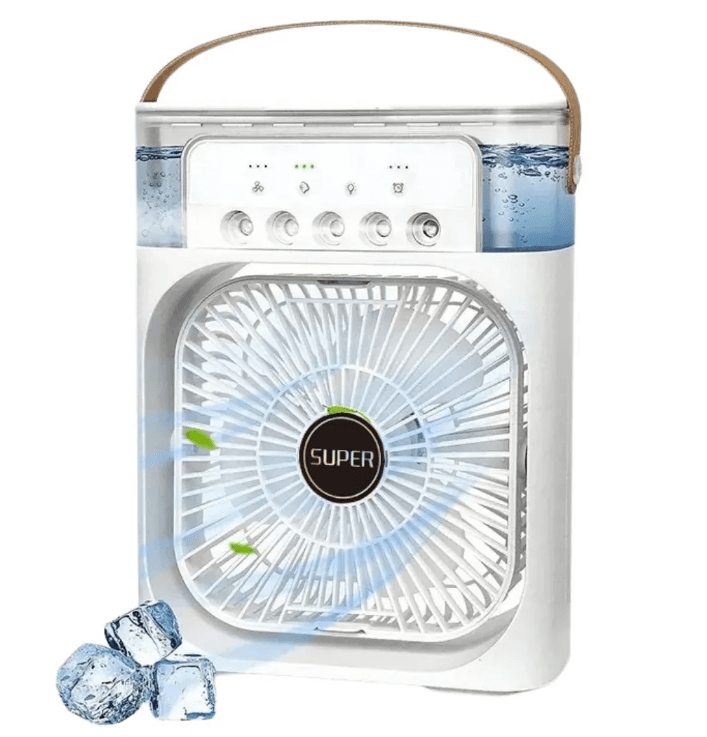 مینی کولر رومیزی مه پاش مدل Mini Cooling Fan RGB سایز بزرگ