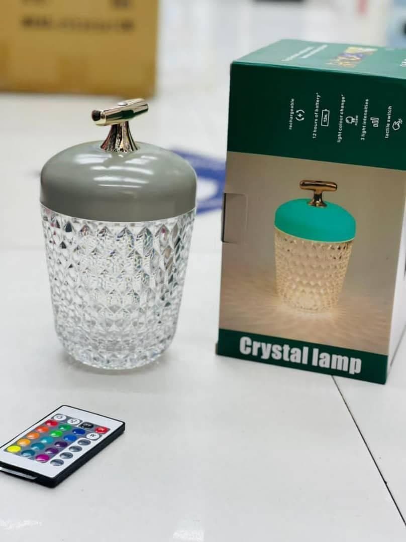 چراغ خواب (آباژور) شارژی کریستالی کنترل دار