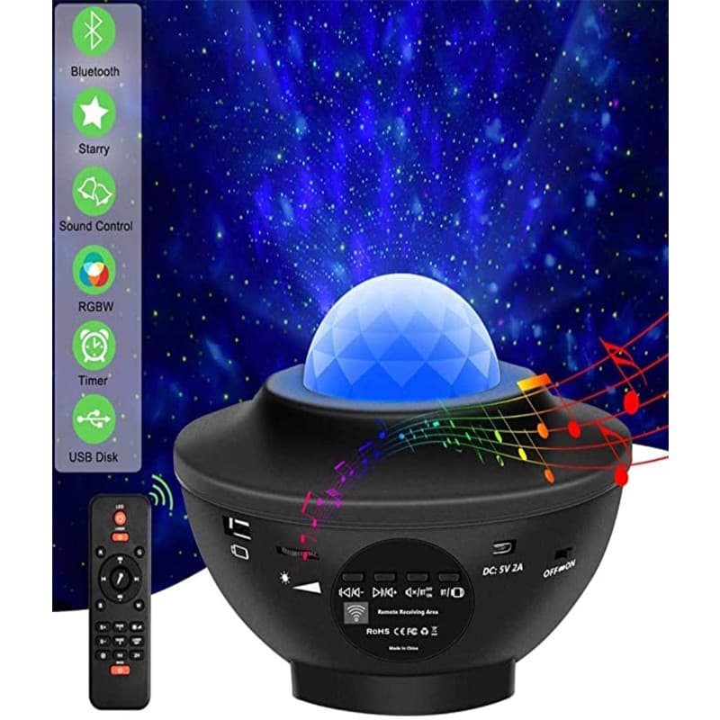 رقص نور کهکشانی + اسپیکر بلوتوث مدل UFO