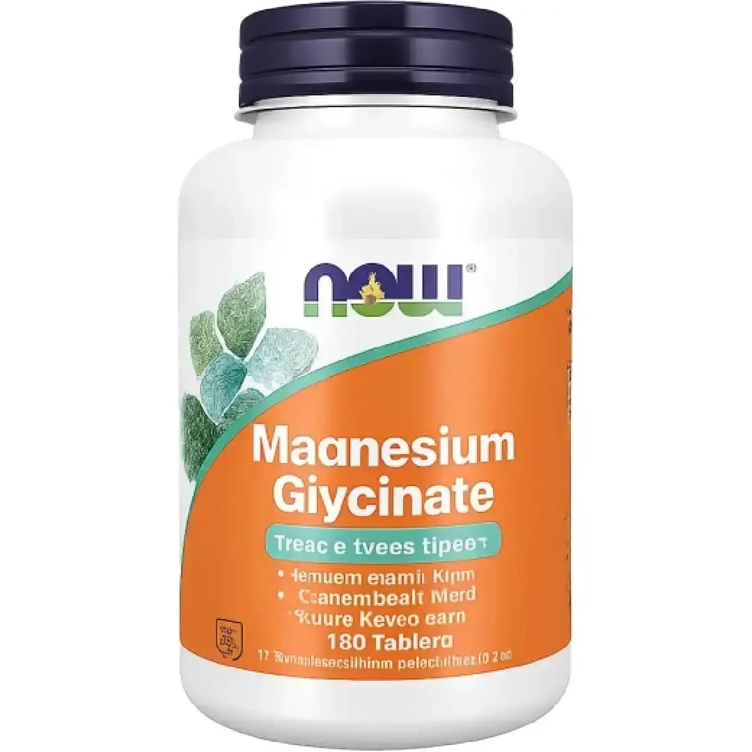 قرص منیزیم گلیسینات ناو فودز NOW Foods Magnesium Glycinate بسته ۱۸۰ عددی — تصویر ۲
