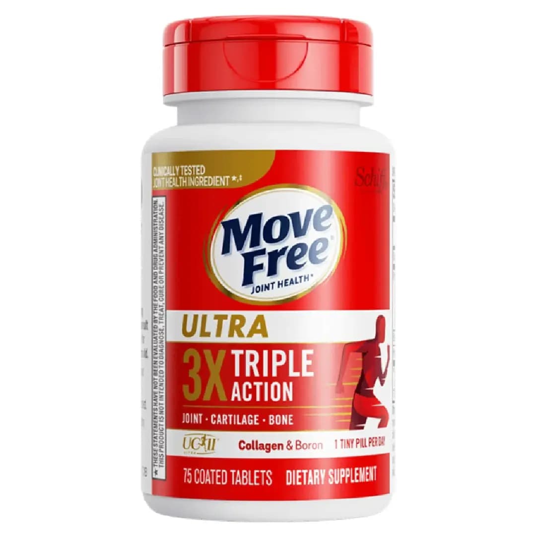 قرص موو فری اولترا تریپل اکشن Schiff Move Free Ultra Triple Action بسته ۷۵ عددی