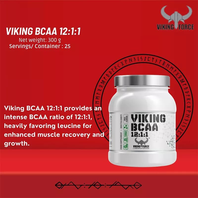 بی سی ای ای وایکینگ فورس BCAA 12:1:1 اصل ۳۰۰ گرم — تصویر ۲
