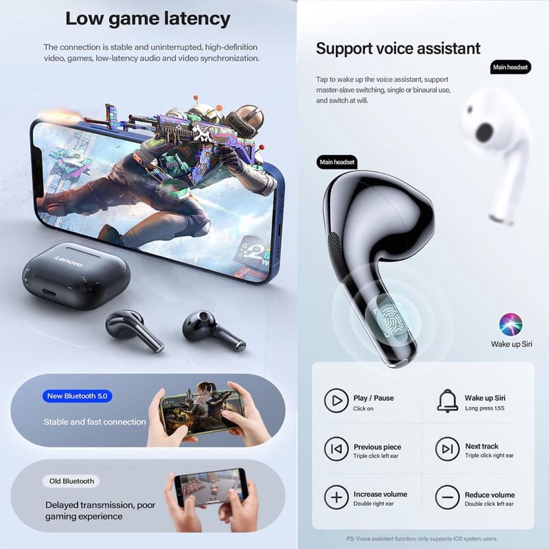 ایرپاد اورجینال لنوو thinkplus live pods مدل LP40PRO — تصویر ۵